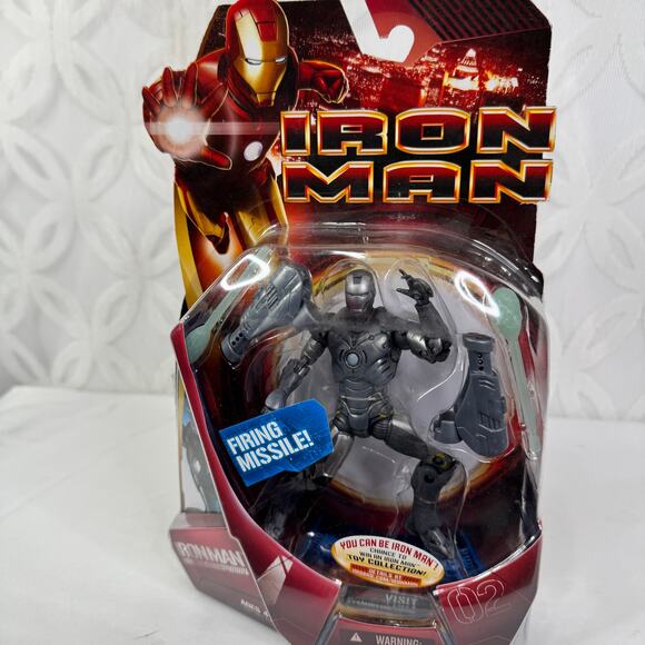 Hasbro Iron Man Mark 02 II Firing Missile 6" Action Figure Prototype 2008 MCU - Picture 7 of 8